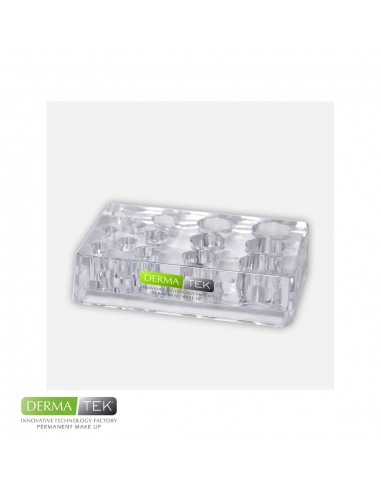 Rectangular plexiglass palette 14 holes